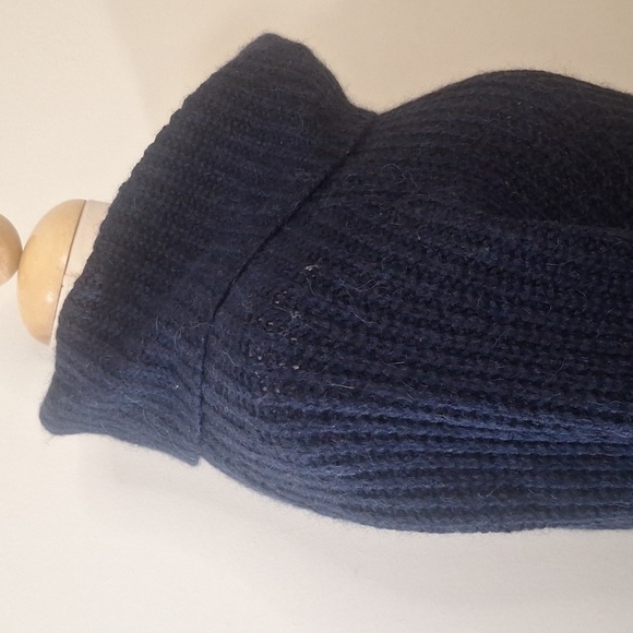 Elsa Manda Made In Italy Alpaca/wool Blend Cowl Neck Rib Knit Tunic Sweater - Picture 6 of 11